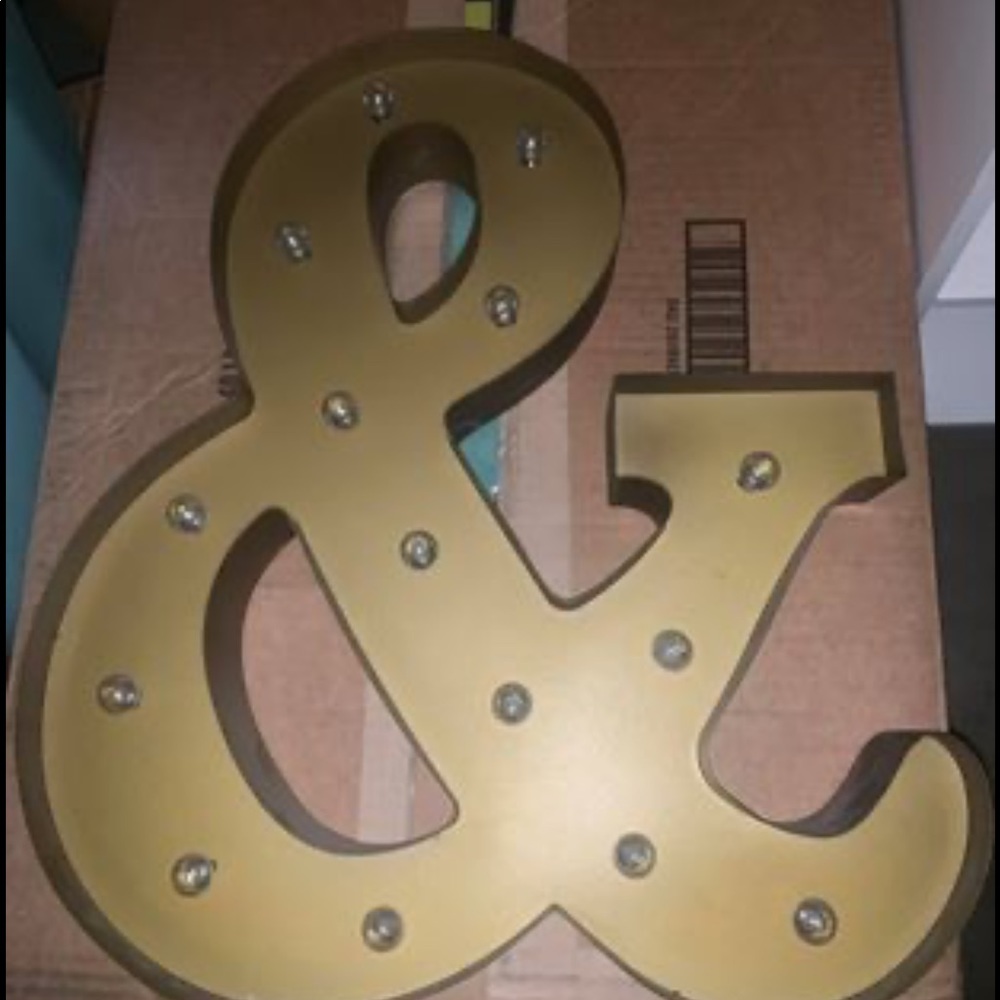 & sign decor with lights - Picture 1 of 2